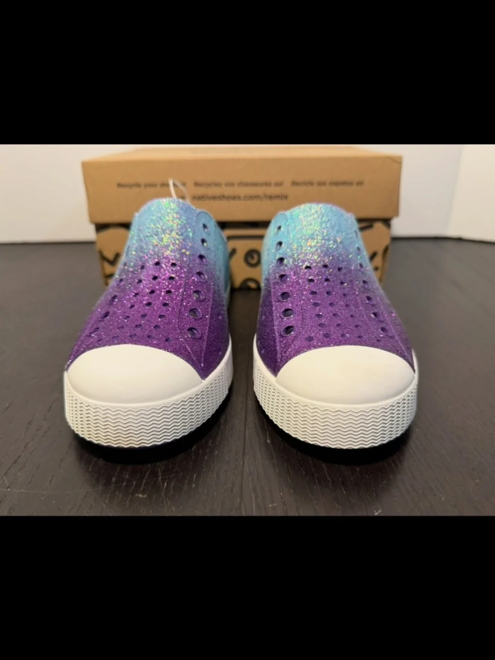 Native Jefferson Bling Slip On Shoes Glittered Starfish Little Kids/Toddler C13